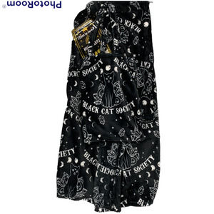 Black Cat Society Crystals Witch Moon Phase Halloween Spooky Plush Blanket Tote